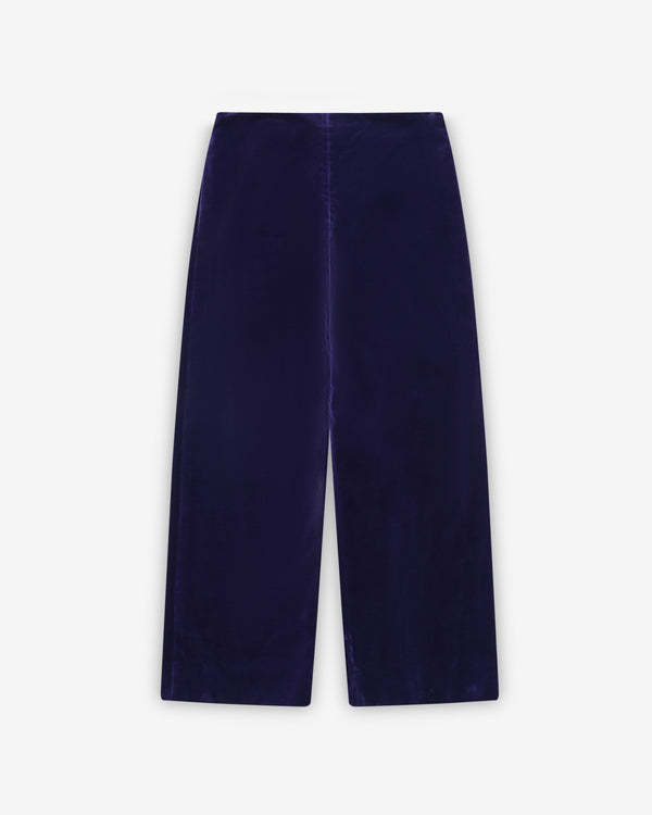 Colleen Allen - Women's Velvet Pant - (Dark Iris)