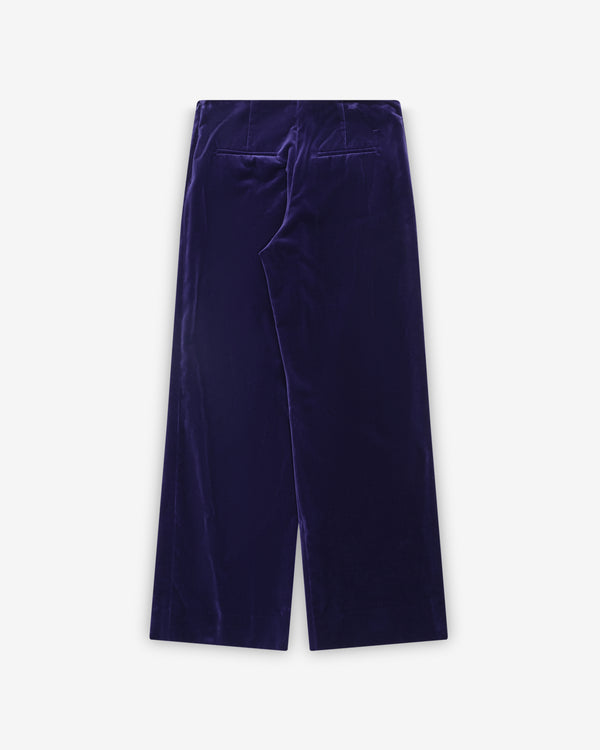 Colleen Allen - Women's Velvet Pant - (Dark Iris)