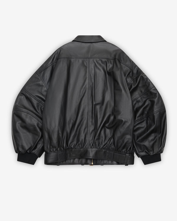 Willy Chavarria - Men's Hustler Leather Jacket - (Black)