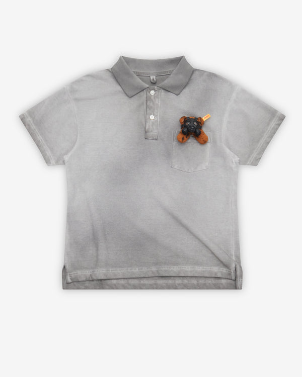 Doublet - Women's Gas Mask Polo Shirt - (Light Grey)