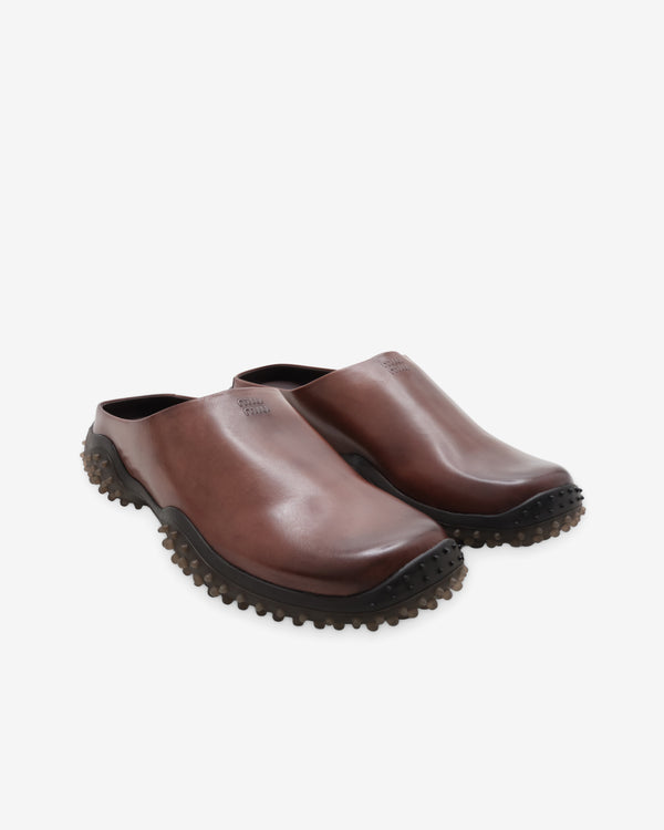 Miu Miu - Women's Leather Mules - (Coffee)