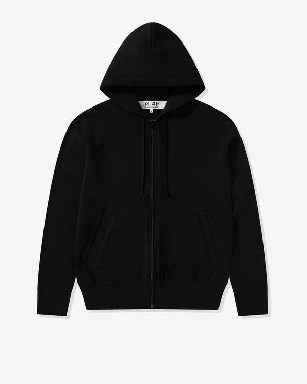 Play - Back Red Heart Zip Hooded Sweatshirt - (Black)