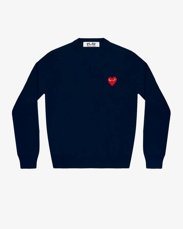 Play - Red Heart V-Neck Sweater - (Navy)