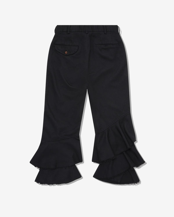 Black Comme des Garçons - Ruffled Pants - (Black)