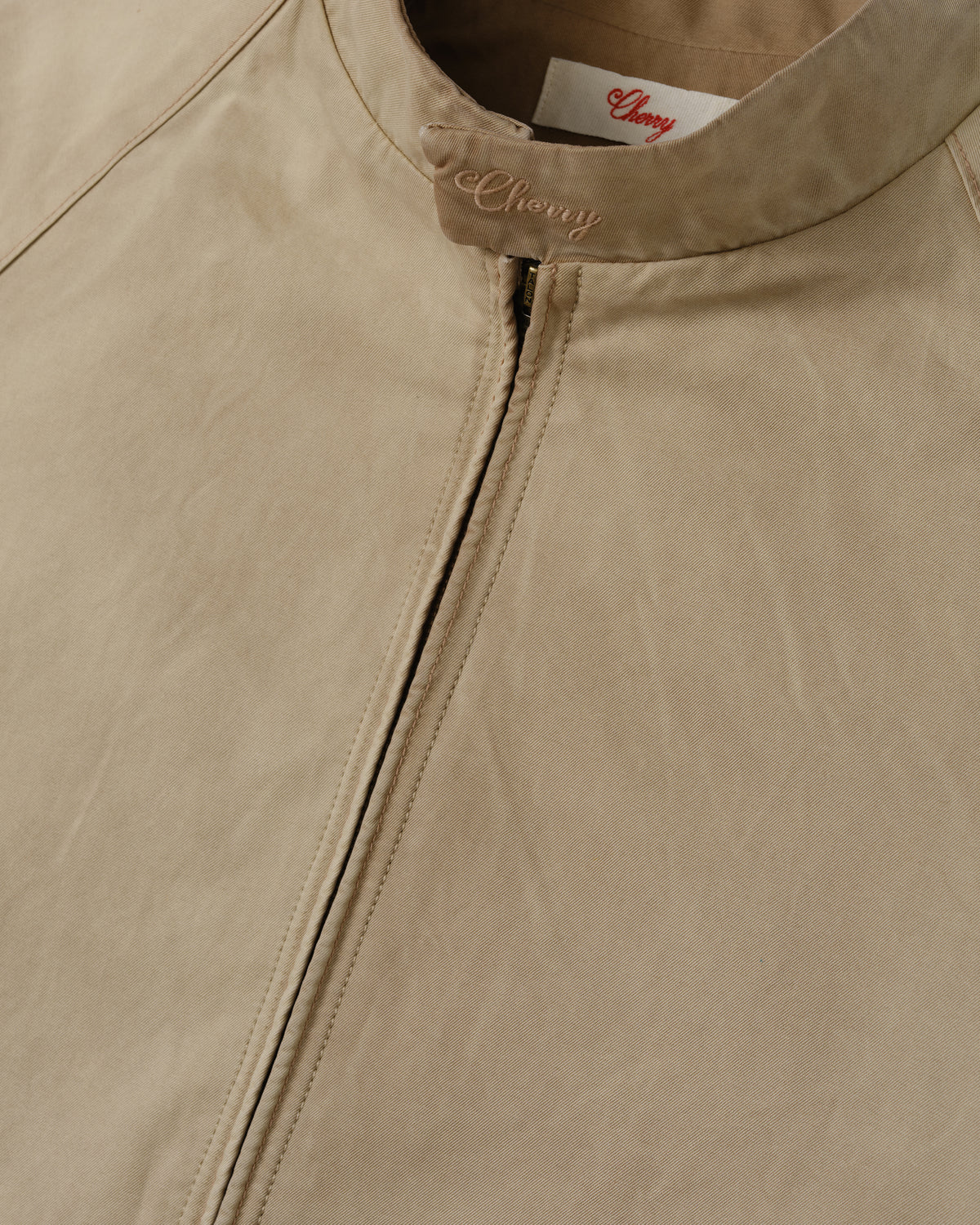 Cherry Los Angeles - Men's Sun Faded Championship Jacket - (Tan) view 3, Click to Zoom in