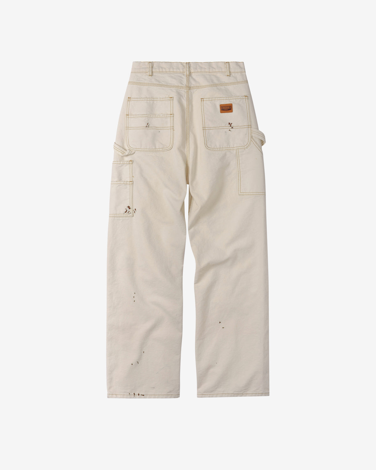 Cherry Los Angeles - Men's Denim Carpenter Pant - (Vintage White) view 2, Click to Zoom in