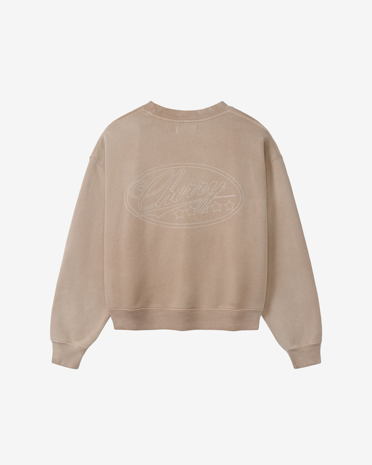 Cherry Los Angeles - Men's 1 Star Crewneck - (Desert Tan) view 2, Click to Zoom in