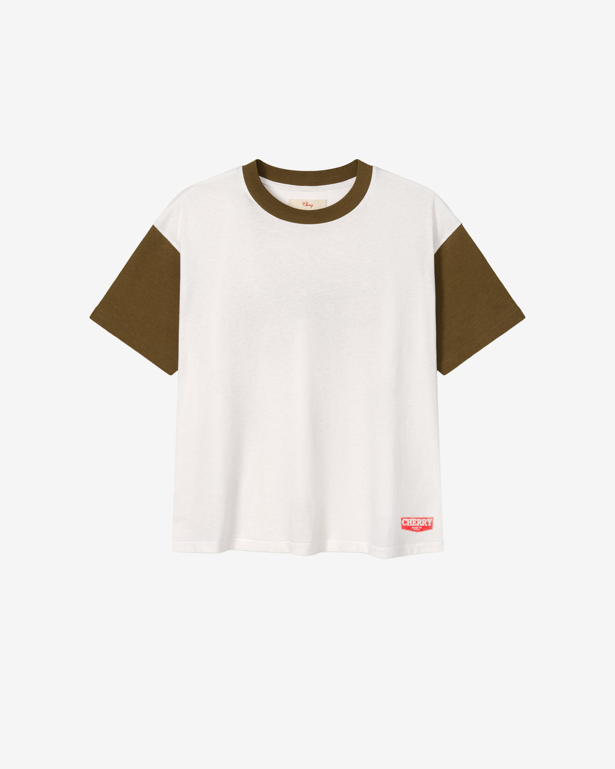 Cherry Los Angeles - Men's Safari Boxy Ringer Tee - (Chocolate) view 1, Click to Zoom in