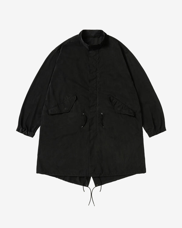A.Presse - Men's Vintage Washed Silk M-65 Field Parka - (Black)