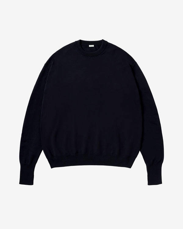 A.Presse - Men's Knit Crewneck Sweater - (Navy)