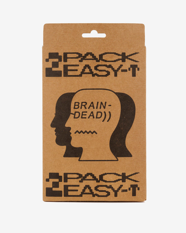 Brain Dead - Men's 2 Pack Easy T-Shirt - (Natural)