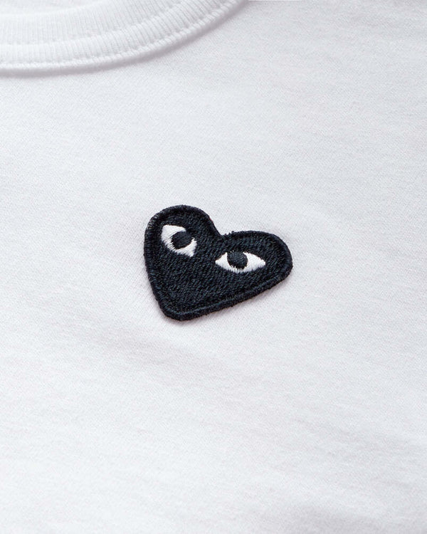 Play - Kid's Black Heart T-Shirt - (White)