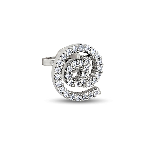 Delfina Delettrez - 1987 Snail Stud - (White Gold)