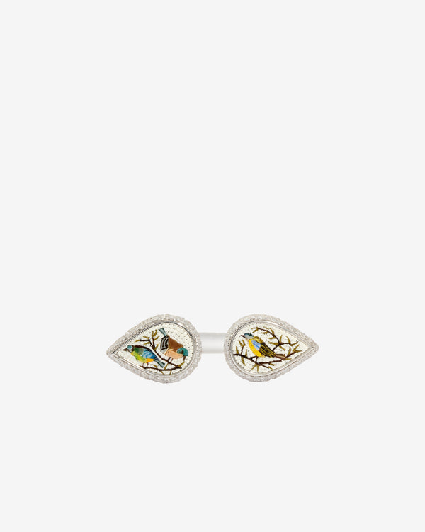 Le Sibille - Women's Kimono Ring - (White Gold)