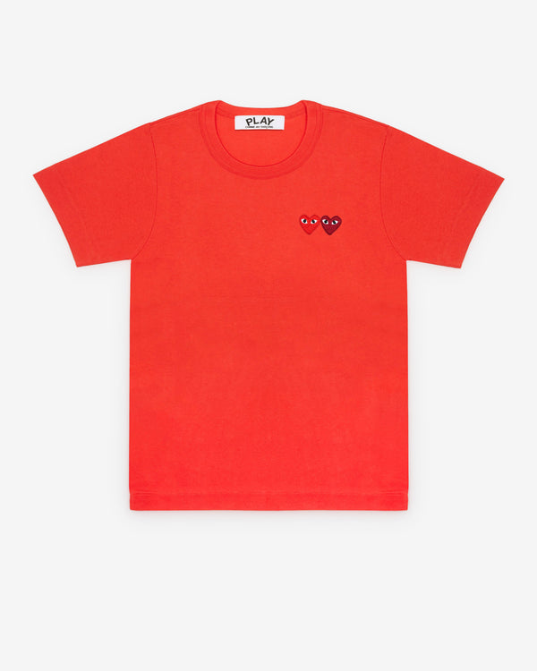 Play - Double Heart T-Shirt - (Red)