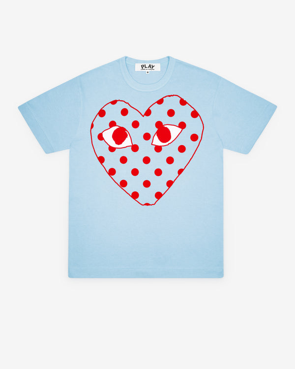 Play - Bright Spotted Heart T-Shirt - (Blue)