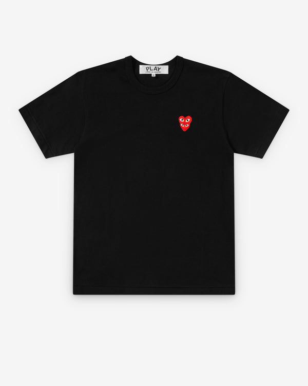 Play - Stacked Heart T-Shirt - (Black)
