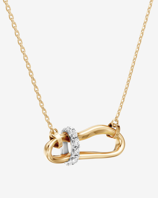 Bernard James - Crushed Cinch Macro Diamond Necklace - (Yellow Gold)