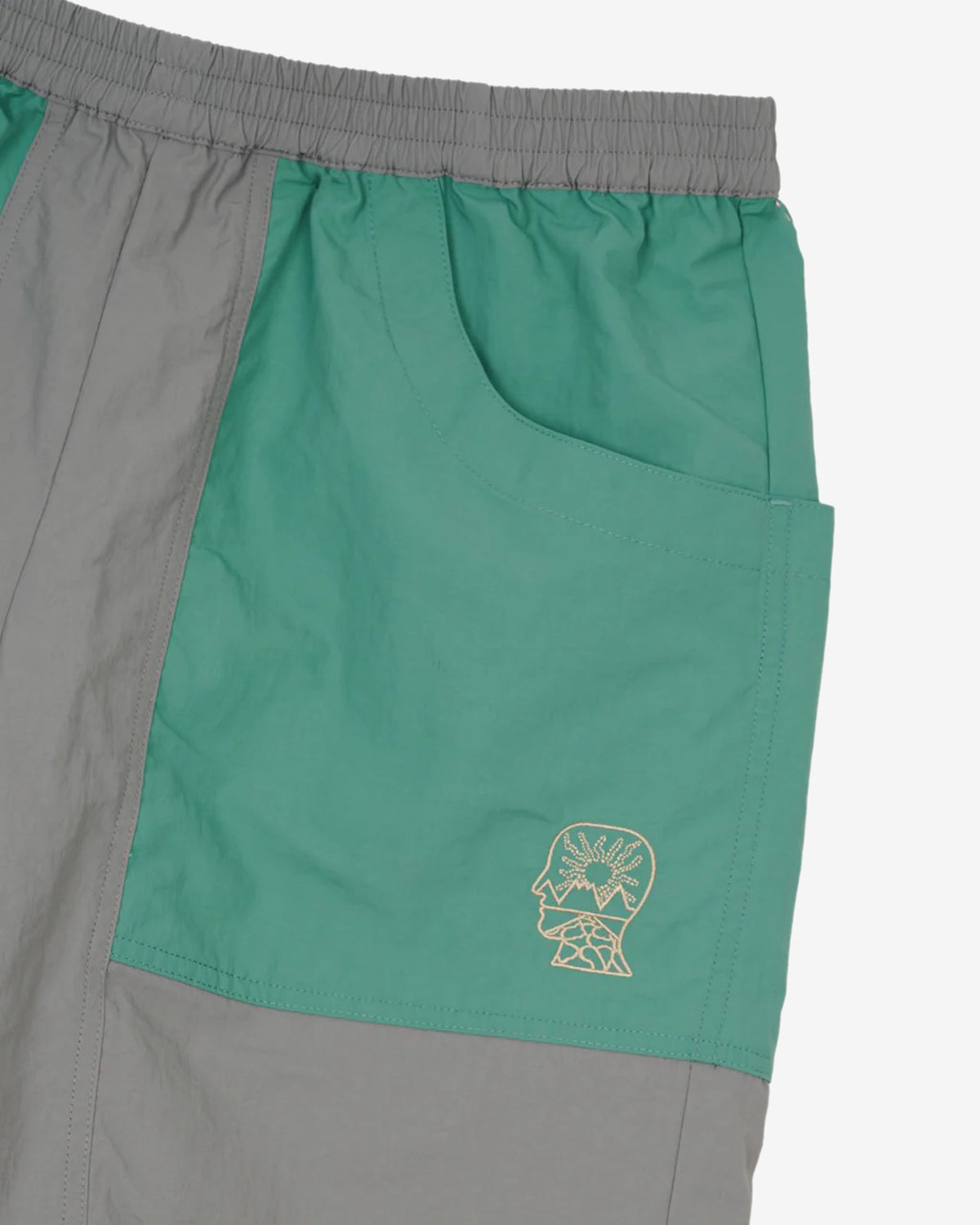 Brain Ded - Men's Nylon Equipment Utility Shorts - (Grey) view 3, Click to Zoom in