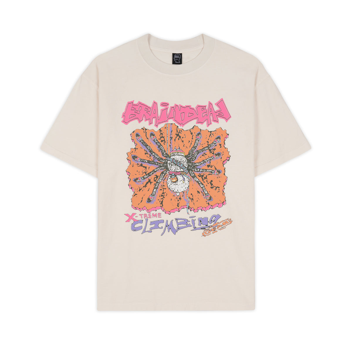Brain Dead - Equipment Climb Spider T-shirt - (Natural) view 1, Click to Zoom in
