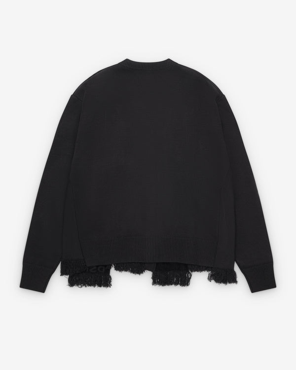 DSM Kei Ninomiya - Men's Patchwork Cardigan - (Black)