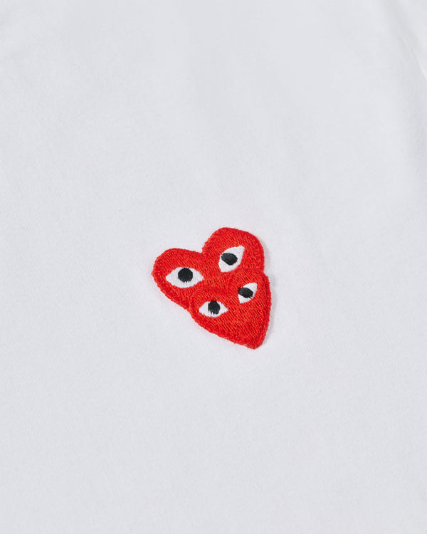 Play - Stacked Heart T-Shirt - (White)