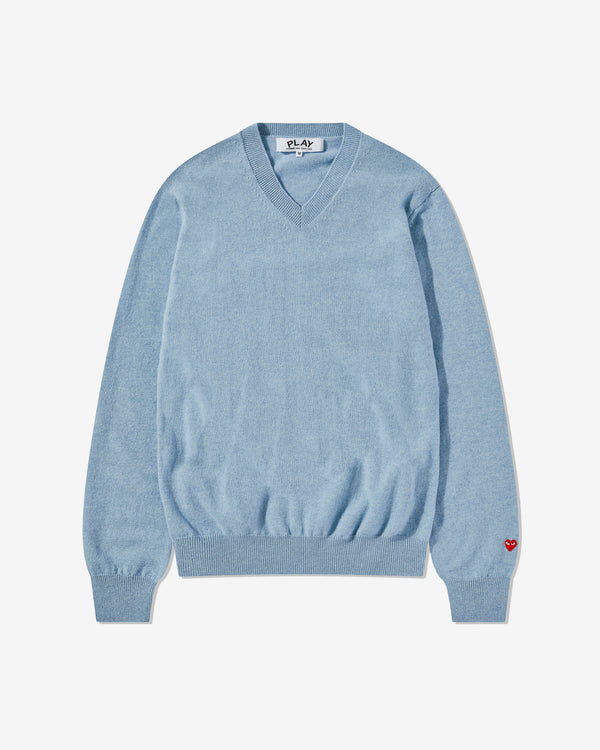 Play - Pastel V-Neck Sweater - (Light Blue)