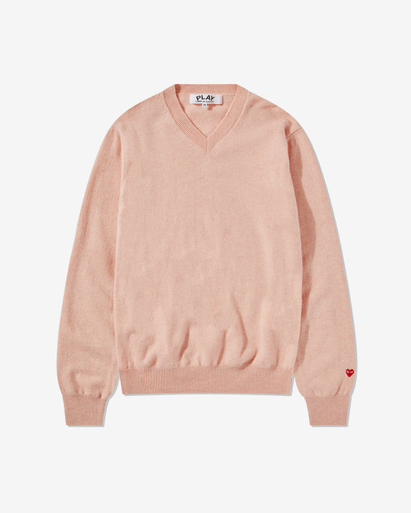Play - Pastel V-Neck Sweater - (Light Pink)