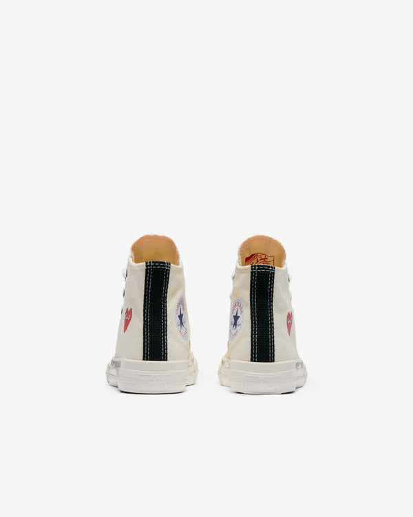 Play Converse - Kids' Small Red Heart All Star 70's High Sneakers - (Beige)