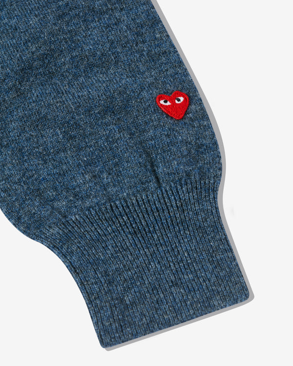 Play - Pastel V-Neck Sweater - (Navy)