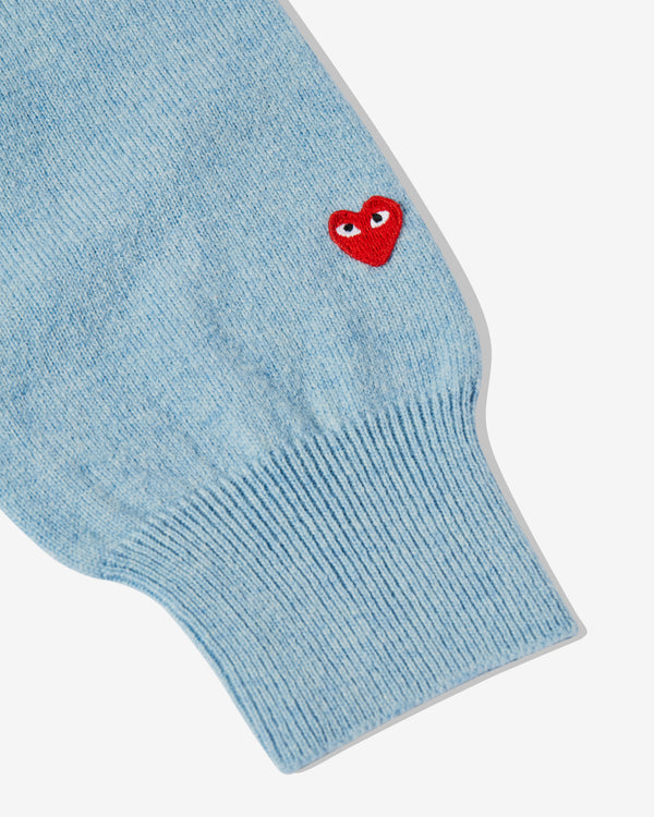 Play - Pastel V-Neck Sweater - (Light Blue)