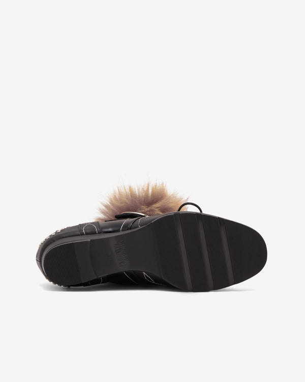 Chopova Lowena - Women's Fur Shoes - (Black/Brown)