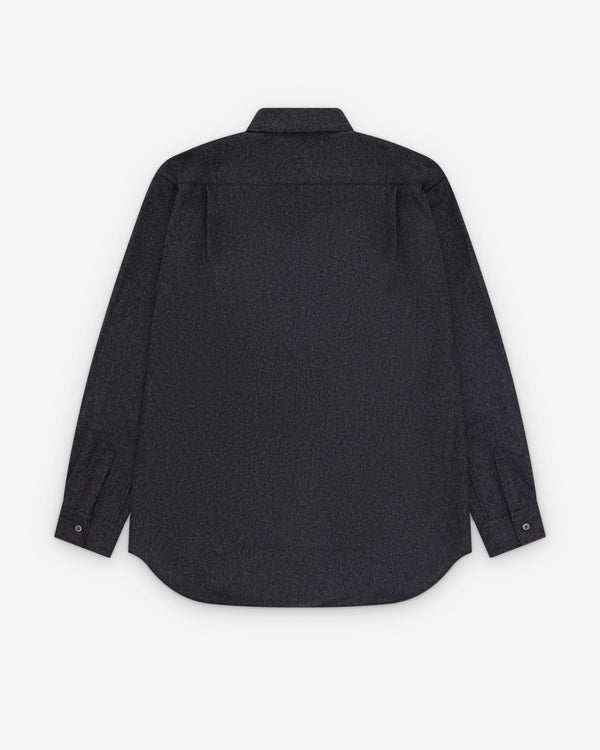 CDG Shirt - Men's Wool Flannel Shirt - (Grey)