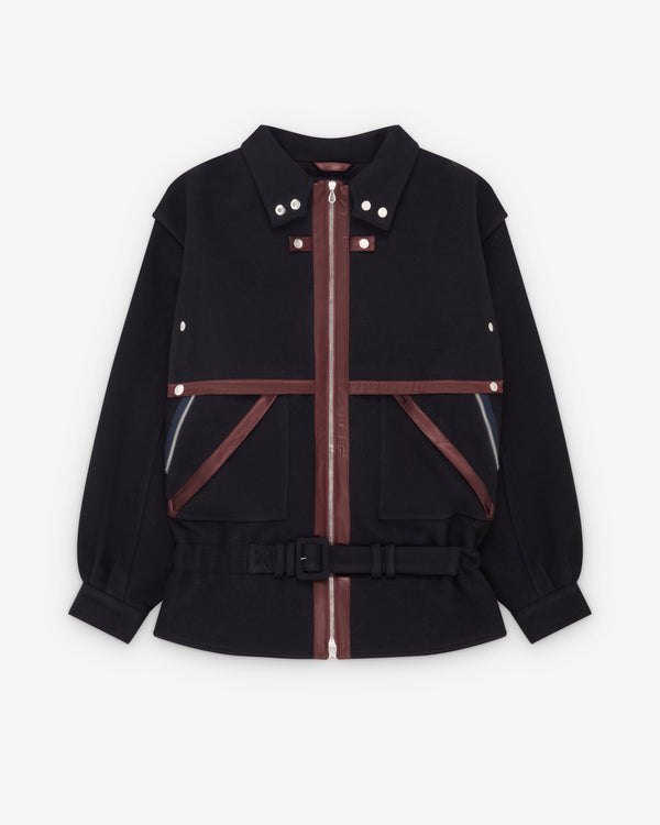 Kiko Kostadinov - Women's Heron Belted Jacket - (Midnight Blue)