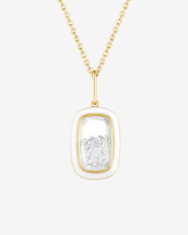 Moritz Glik - Women's Ventana Reversible Enamel Necklace - (Yellow Gold)