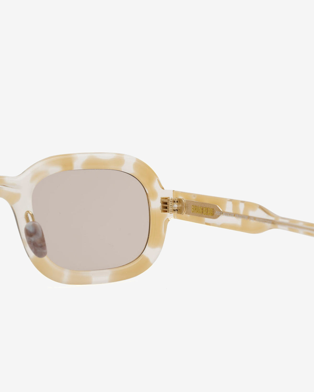 Brain Dead - Newman Post Modern Primitive Eye Protection Sunglasses - (Milk/Tortoise) view 3, Click to Zoom in