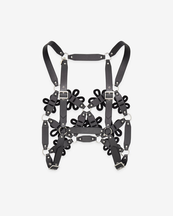 Noir Kei Ninomiya - Women's Cord Flower Vest - (Black)