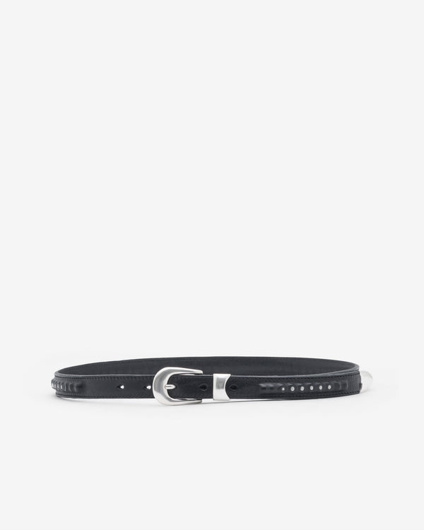 Our Legacy - Men's 2 CM Bullet Chain Belt - (Black Leather)