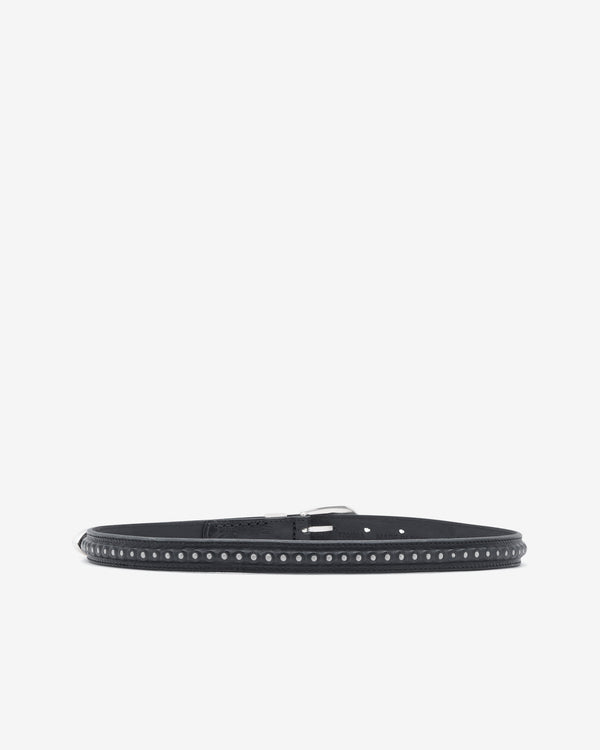 Our Legacy - Men's 2 CM Bullet Chain Belt - (Black Leather)