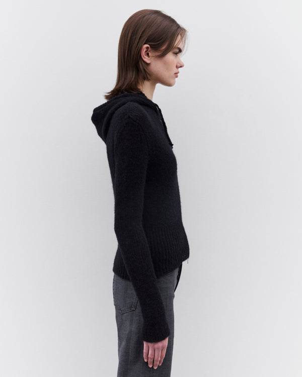 Our Legacy - Women's Compact Hood - (Black Fuzzy Alpaca)