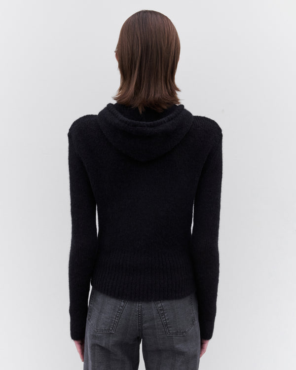 Our Legacy - Women's Compact Hood - (Black Fuzzy Alpaca)