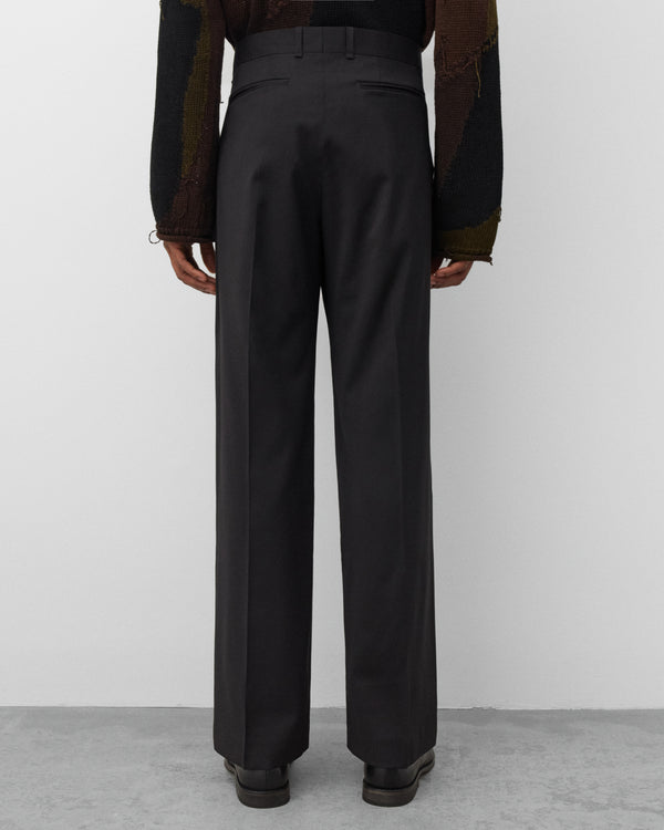Our Legacy - Men's Slack Trouser - (Black Worsted Wool)