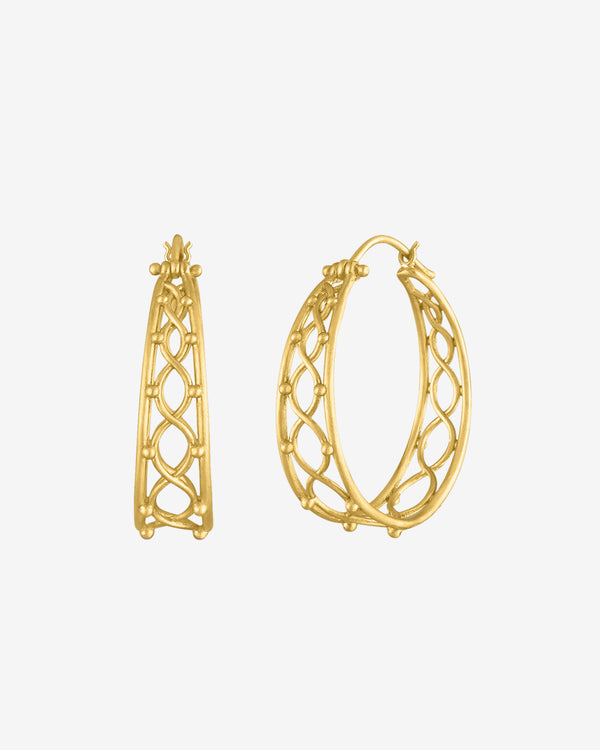 Prounis - Women's Vitta Hoop Earrings - (Gold)