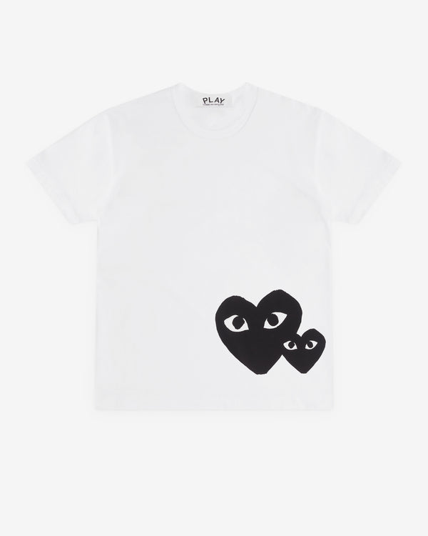Play - Double Heart T-Shirt - (White)