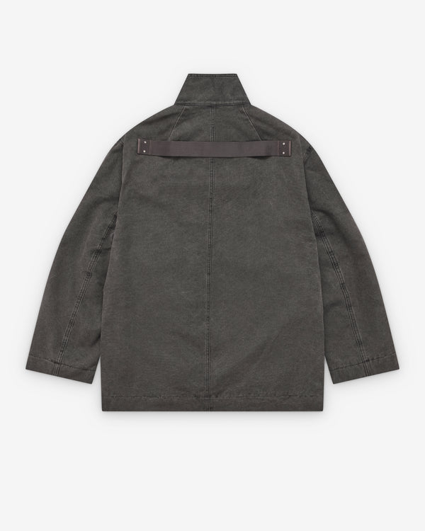 Rick Owens - Men's Collared Mac - (Gravel)
