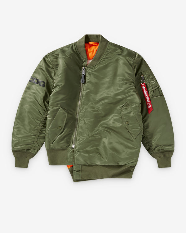 CDG - Alpha Industries Reversible Bias MA-1 Jacket - (Olive)