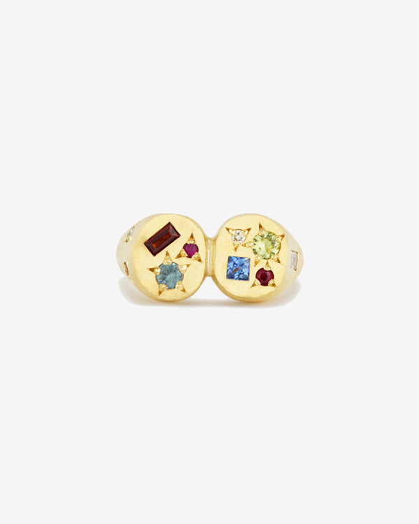 Seb Brown - Women's Neapolitan Ring - (Yellow Gold)