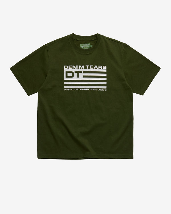 Denim Tears - Men's Stars And Stripes T-Shirt - (Military Green)
