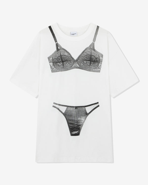 Vaquera - Women's Trompe L'Oeil Tall Tee - (Off White)