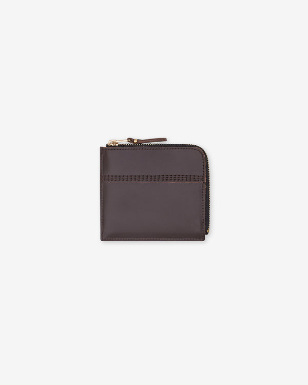 CDG Wallet - Triple Stitch Zip Around Wallet - (Brown SA3100TS)